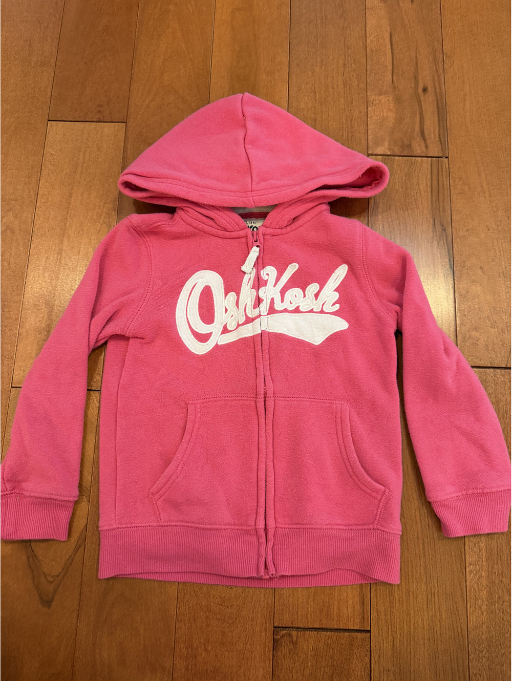 OshKosh B'gosh Toddler Girls Pink Full Zip Hoodie Size 3T